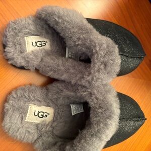 UGG Mules slippers in dark grey and silver women’s
